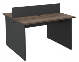 Plataforma de trabalho com mesa componível 2 Lugares , tampo 25mm | Linha M25